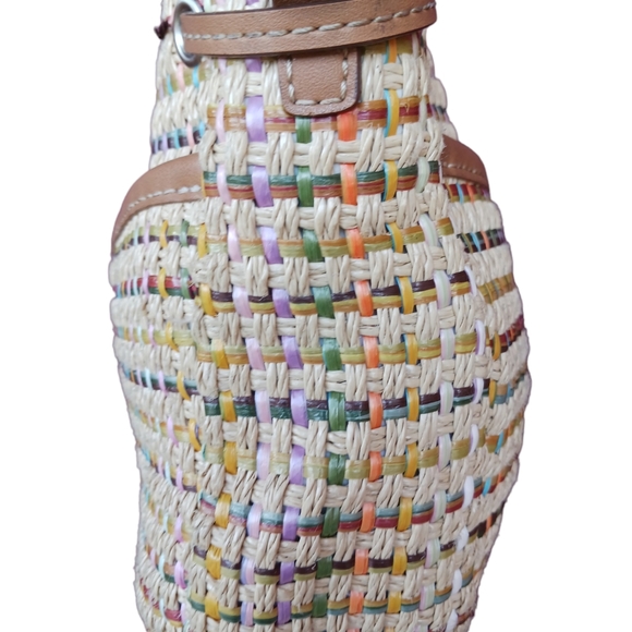 Fossil vintage multicolor woven mini handbag 6"×9" - Picture 3 of 7